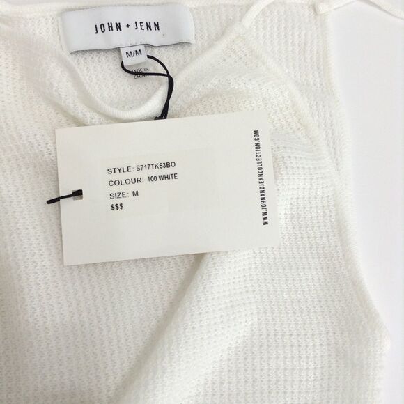 Anthropologie John+Jenn Asymmetrical Hem Knit Pop Over Top Size Medium - Picture 3 of 4